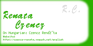 renata czencz business card